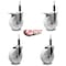 Service Caster 5'' Nylon Swivel 3/4'' Expanding Stem Caster Set 2 Total Lock Brakes, 4PK SCC-EXTTL20S514-NYS-2-S-2-34 - alternate 4